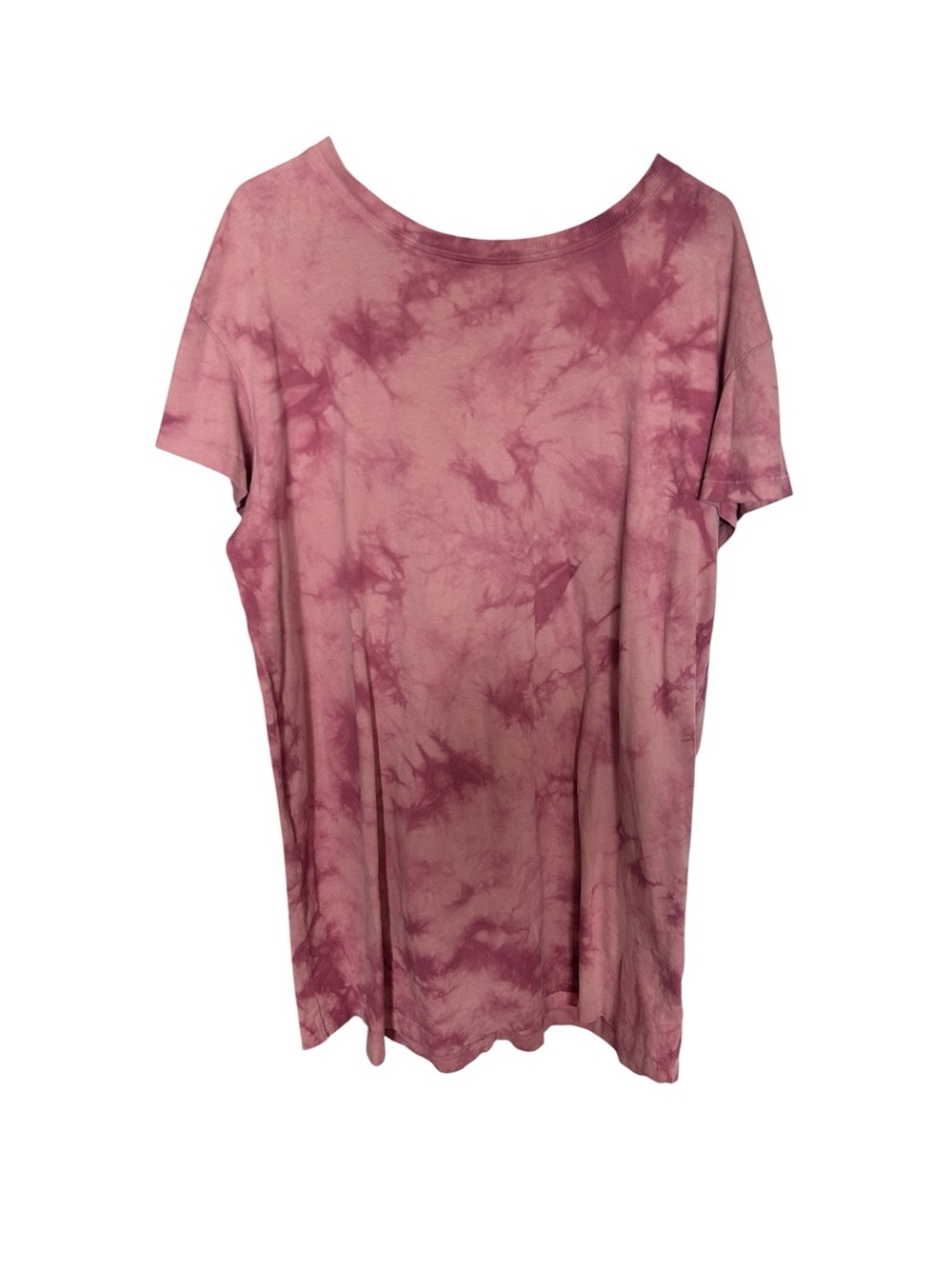 Women's Pink Tie-Dye Old  Navy Short Sleeve T-shirt Dress